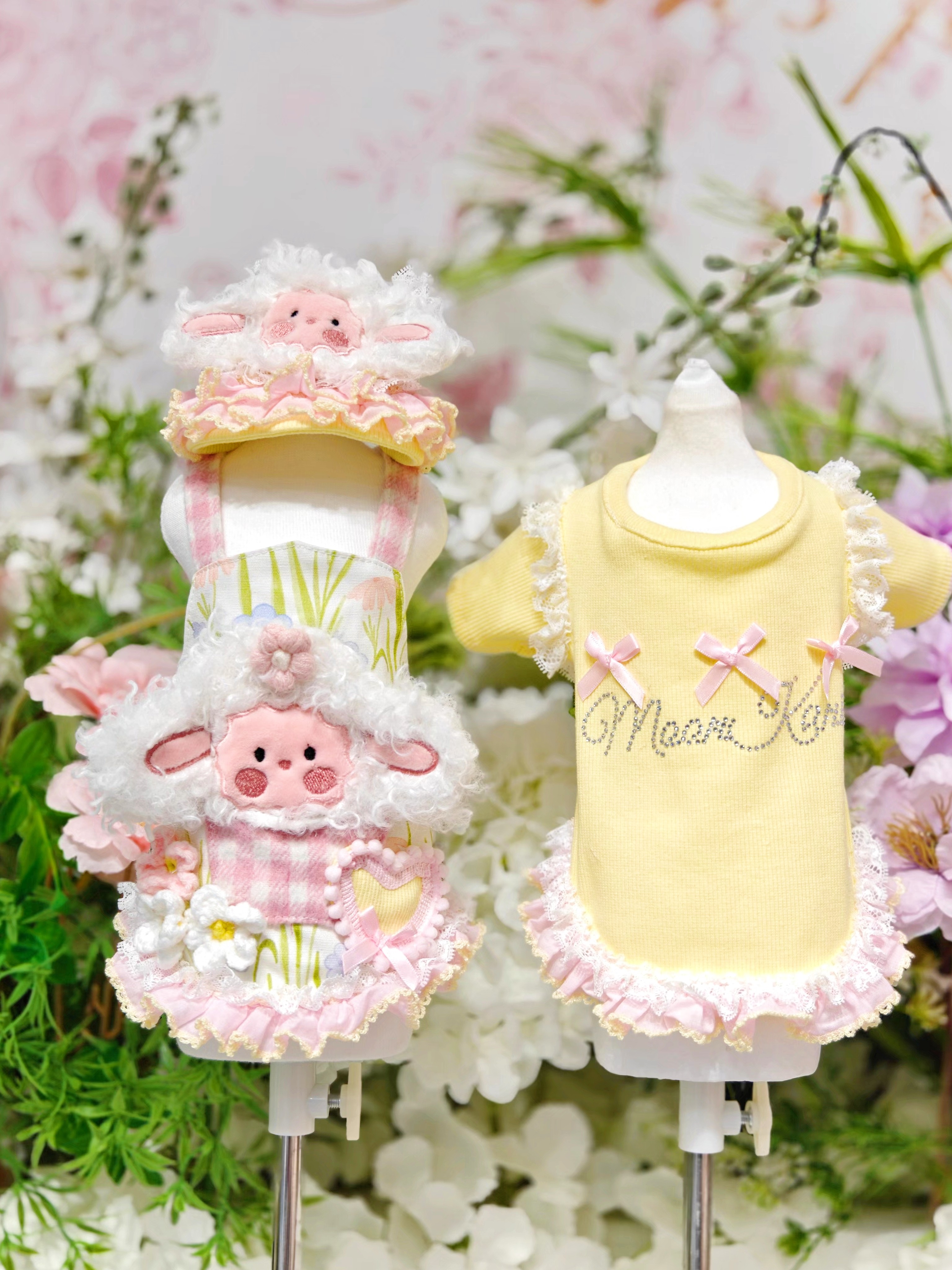 York's pet/约克派梦可派原创宠物衣服动物园里有小羊两件套