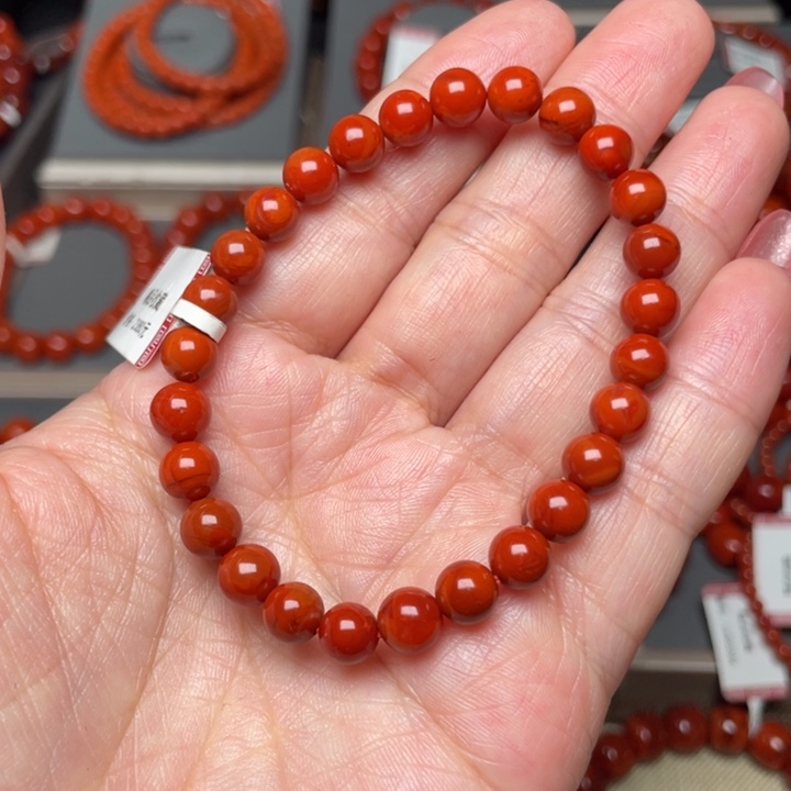 南红玛瑙手链未镶嵌
