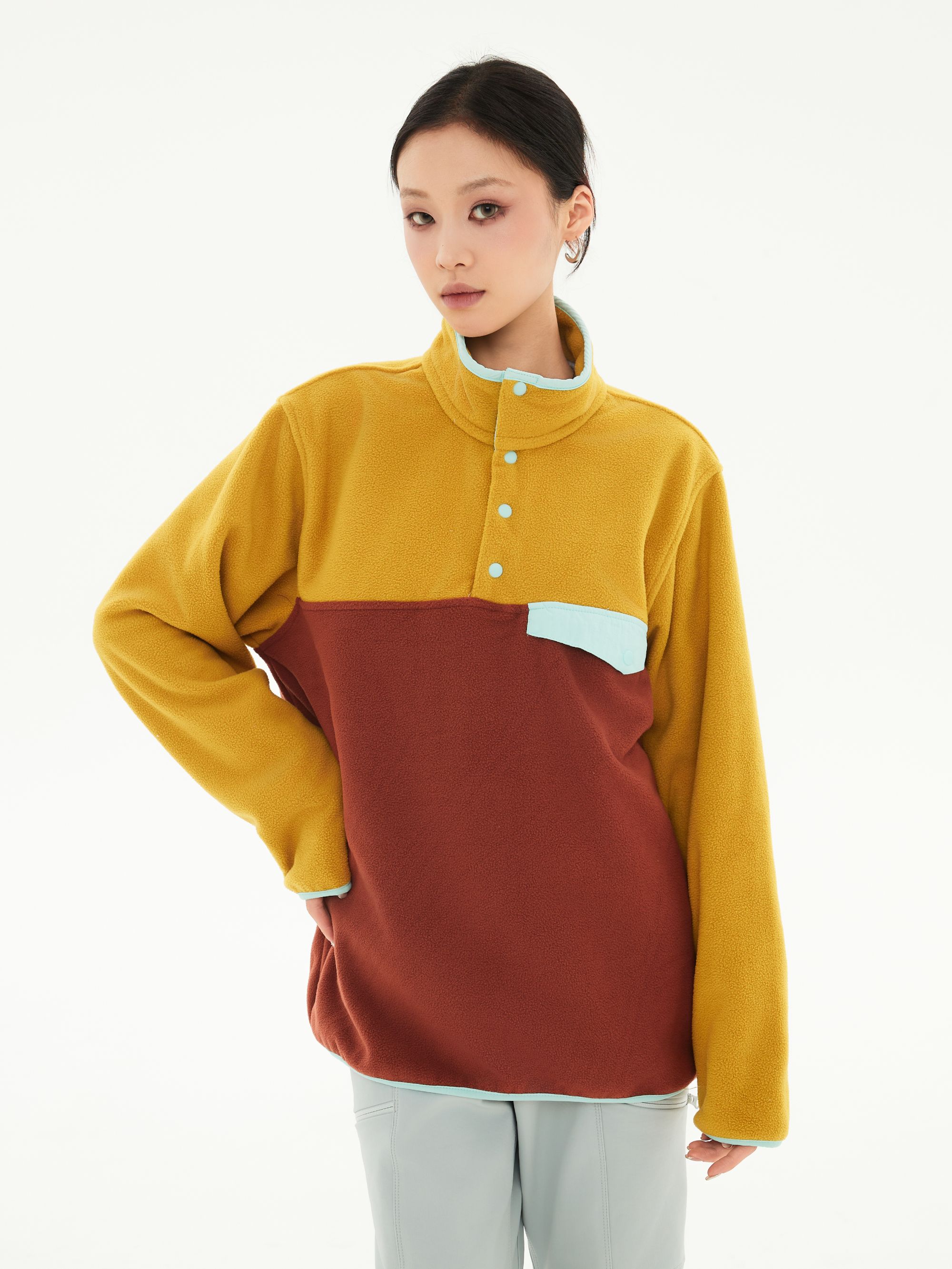 年度级重磅经典杰作！秋冬情侣款半开襟抓绒衫外套/撞色套头卫衣