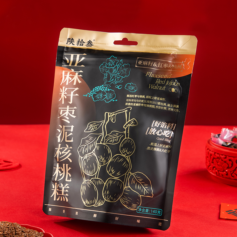 陕拾叁亚麻籽核桃枣糕