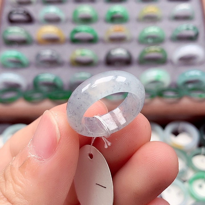 翡翠未镶嵌戒指14-15号