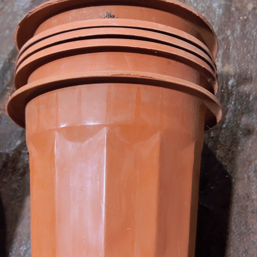 塑料红砖盆19口径15个