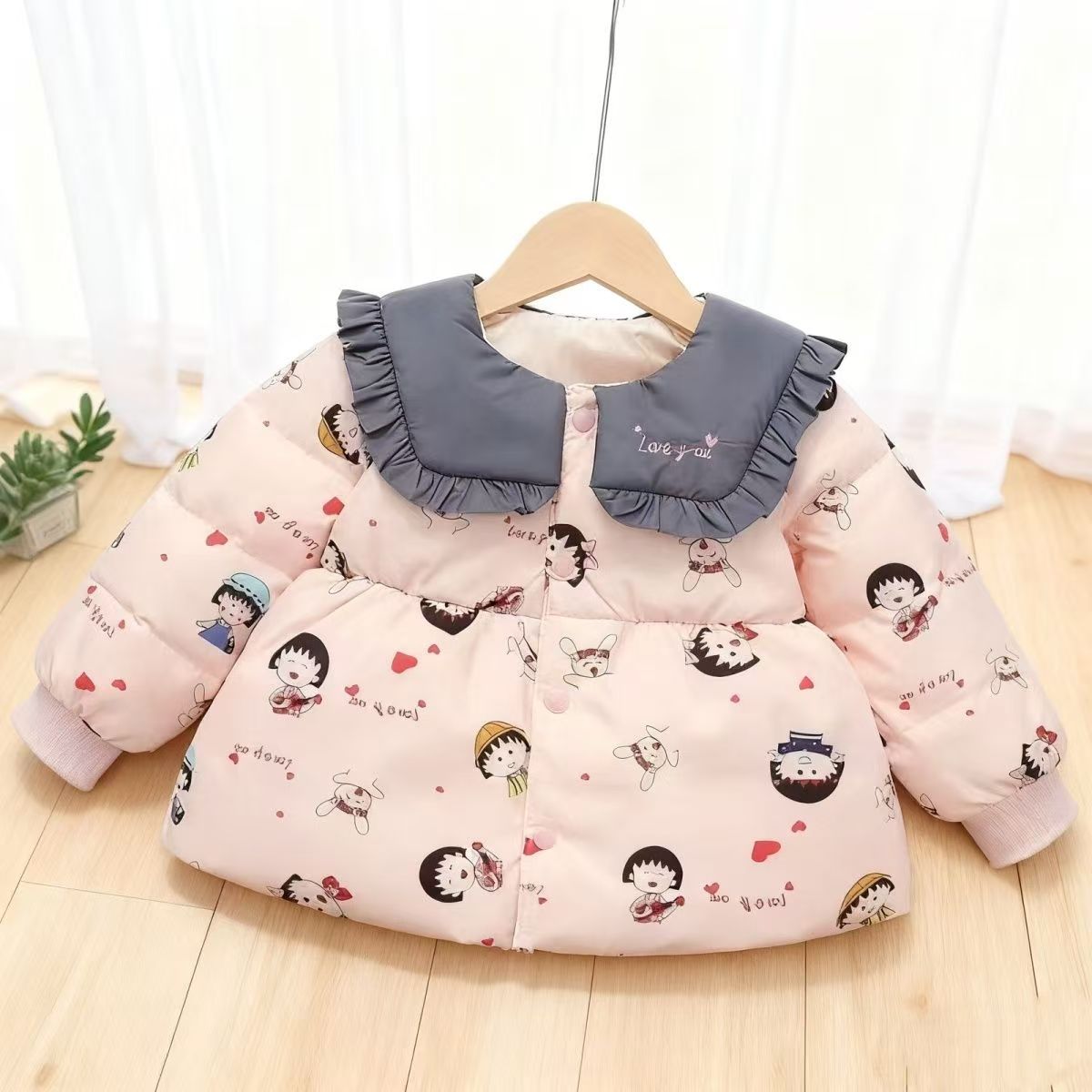 G05女童冬季洋气樱桃小丸子YUYU外套