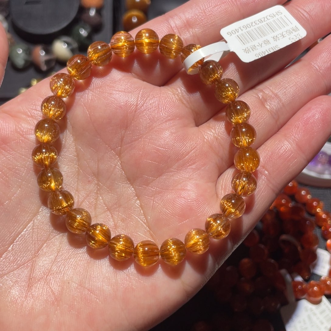 未镶嵌手链水晶铜顺发7.5mm左右