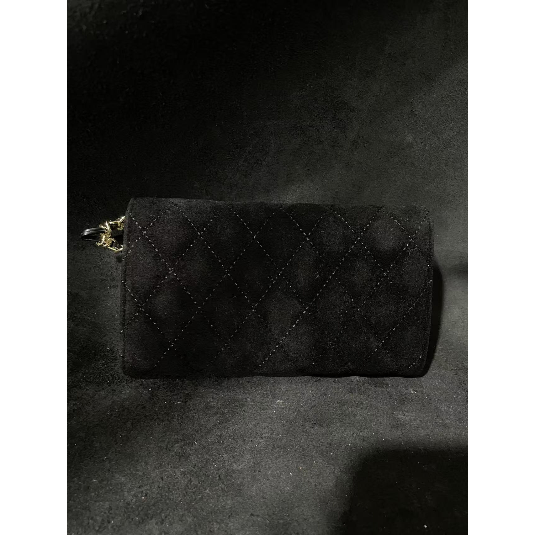 LQ-WITH-QUEEN真皮女包小钱包绒黑色 0308