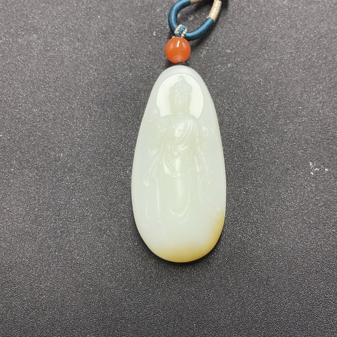 BY0116FHLZ238 和田玉观音牌