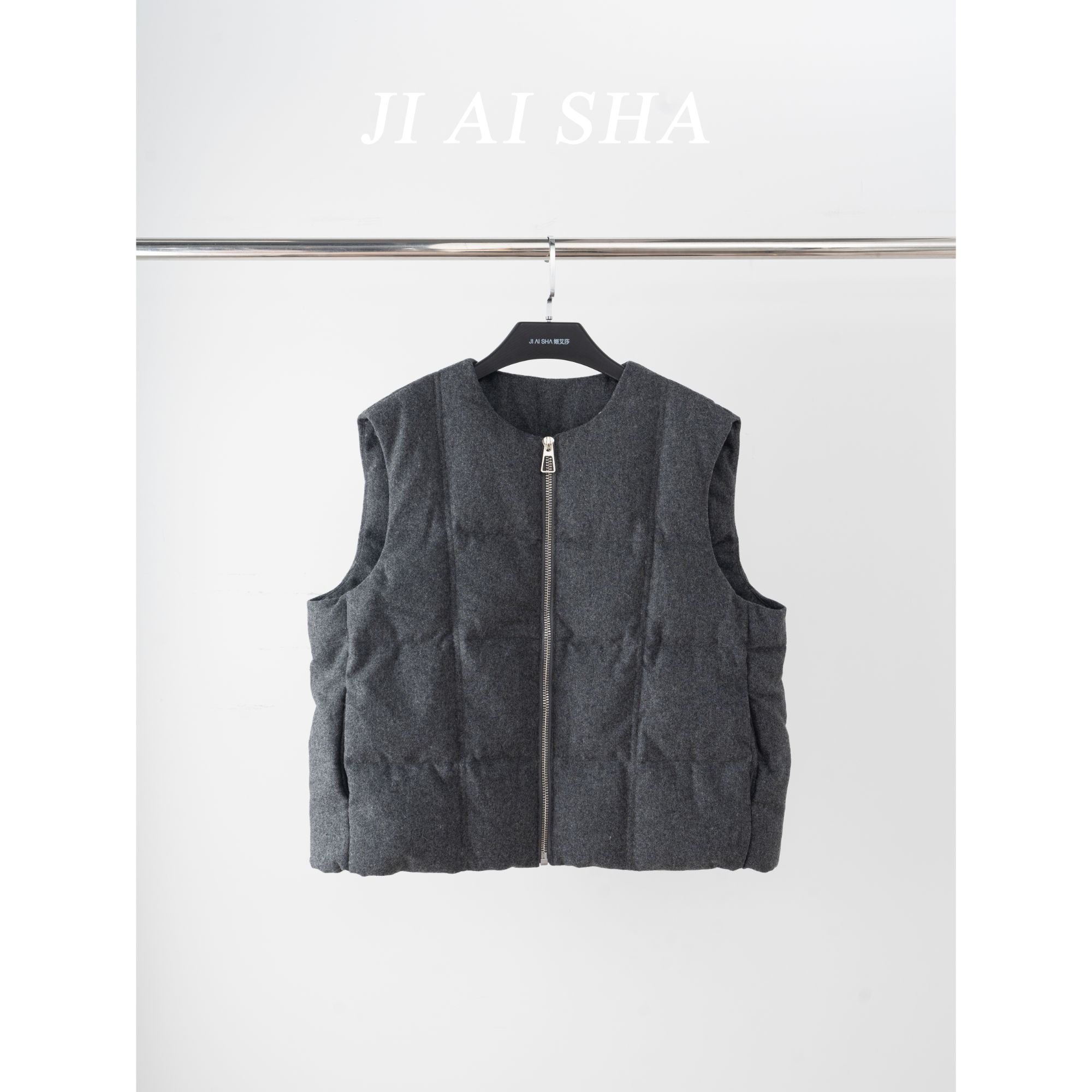 CANYU 厚款羊毛白鹅绒填充马甲外套66SV906