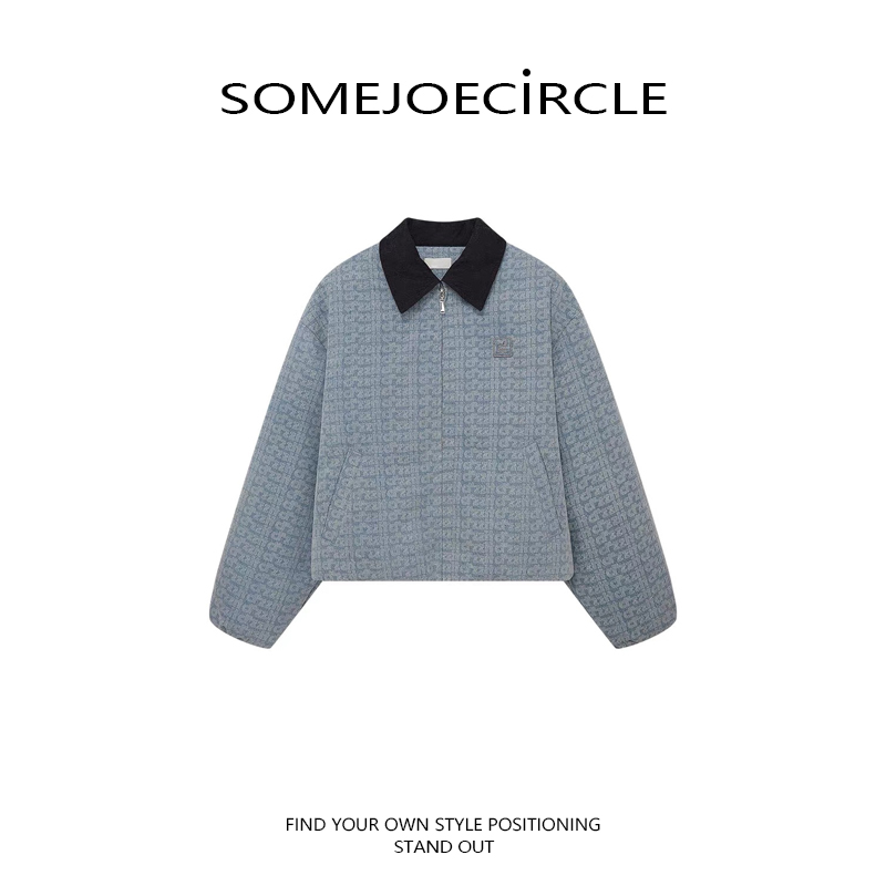 【DZ】SOMEJOECIRCLE【虞书欣同款】羽绒服冬新款时尚灯芯V1022
