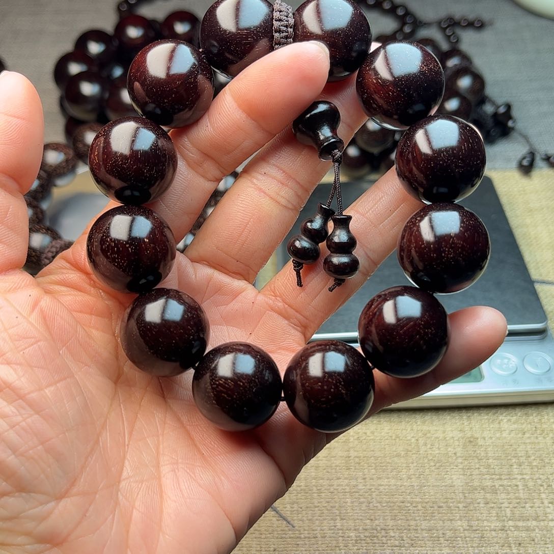 檀香紫檀（小叶紫檀）雷*2.0 12颗 满星