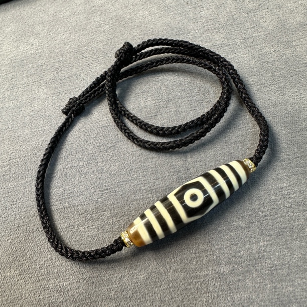 玖扬-台湾SSS级 聚缘纯手工 三线满钙化 宝盖三眼 高端玛瑙锁骨链