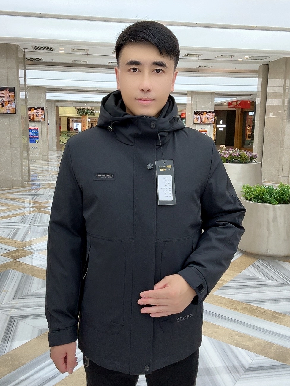 90185高端新款派克服貂皮+羽绒内胆可拆卸佟二堡冬季皮草新款上市