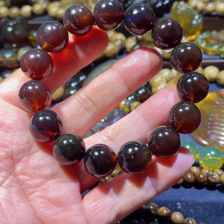 琥珀手链未镶嵌天然