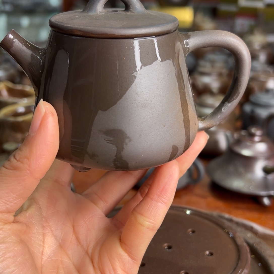 贵台龙窑柴烧茶壶64