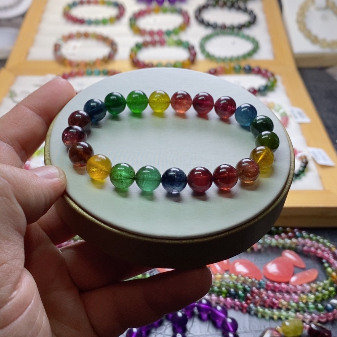 碧玺碧玺手链未镶嵌