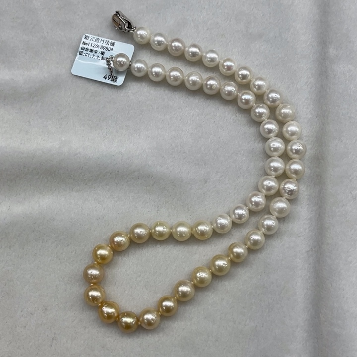 项链未镶嵌海水珍珠7-9m