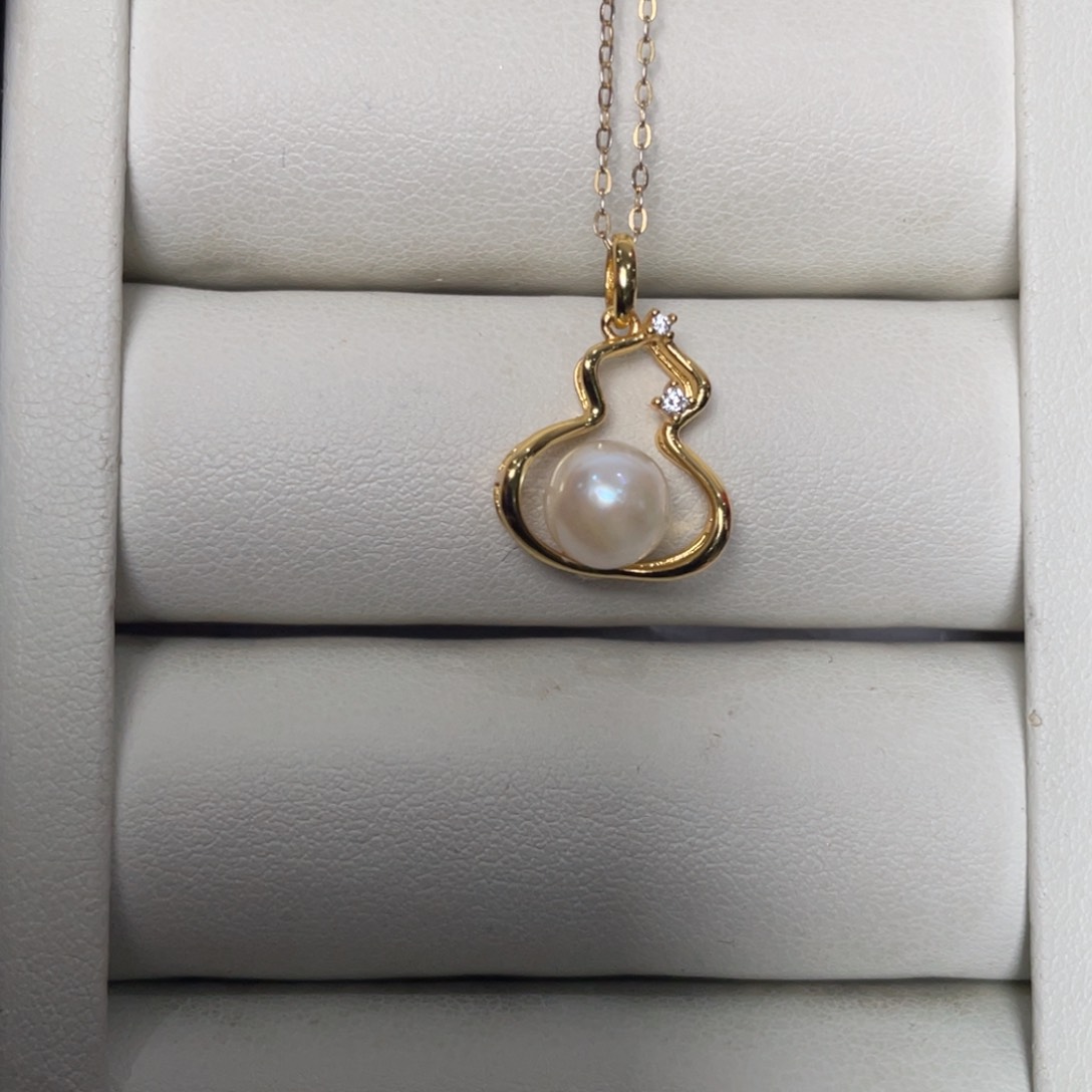 海水珍珠颈饰银S925镶嵌