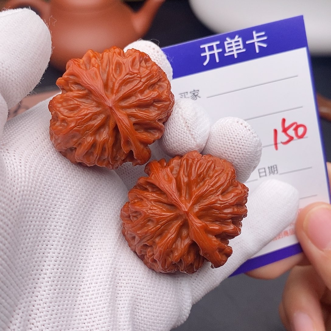 文玩核桃把件38苹果园150