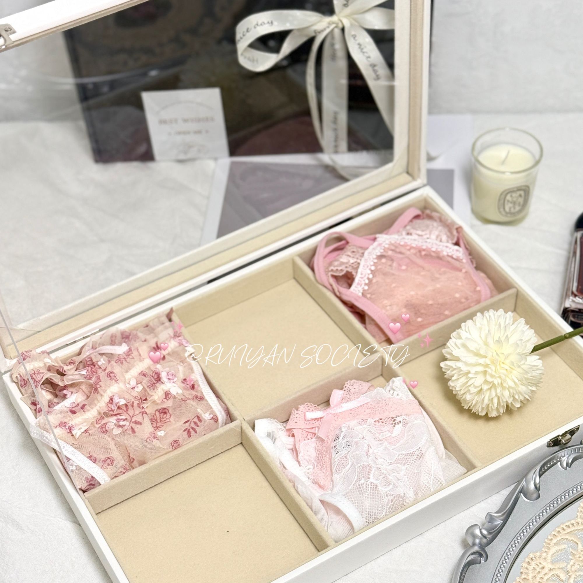 【多条混搭】轻奢设计感小众法式蕾丝网纱内裤女透气三角裤