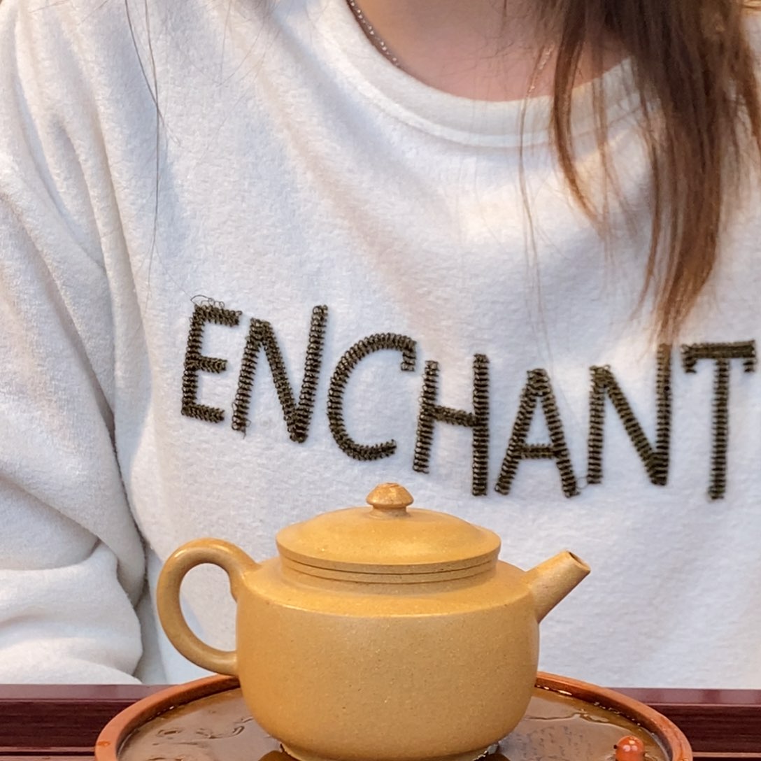 紫砂茶壶黄段明式宫灯200毫升