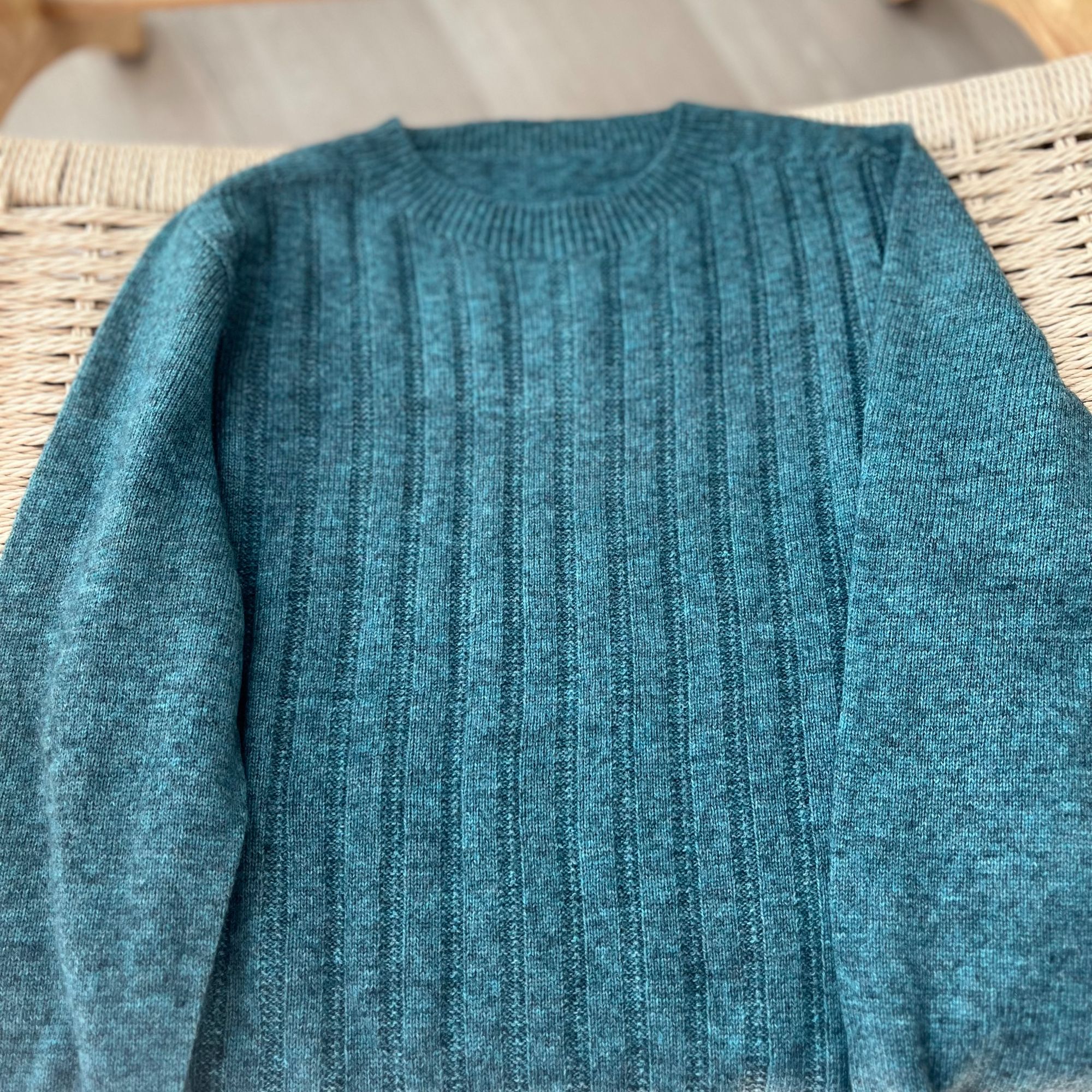 【高货】高端牦牛绒提花圆领毛衣一线成衣牦牛绒套头衫百搭