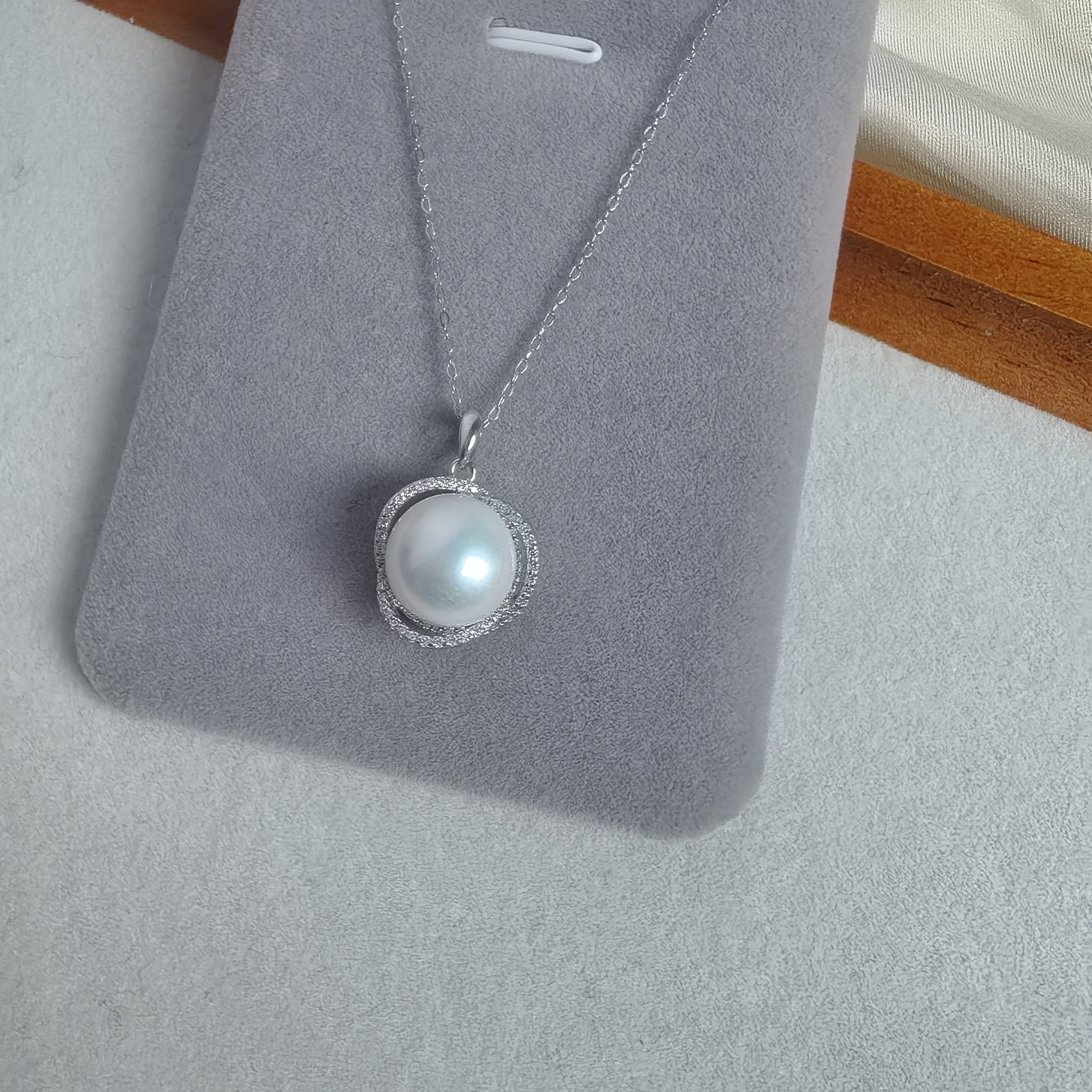 橄榄枝|淡水爱迪生珍珠11mm吊坠