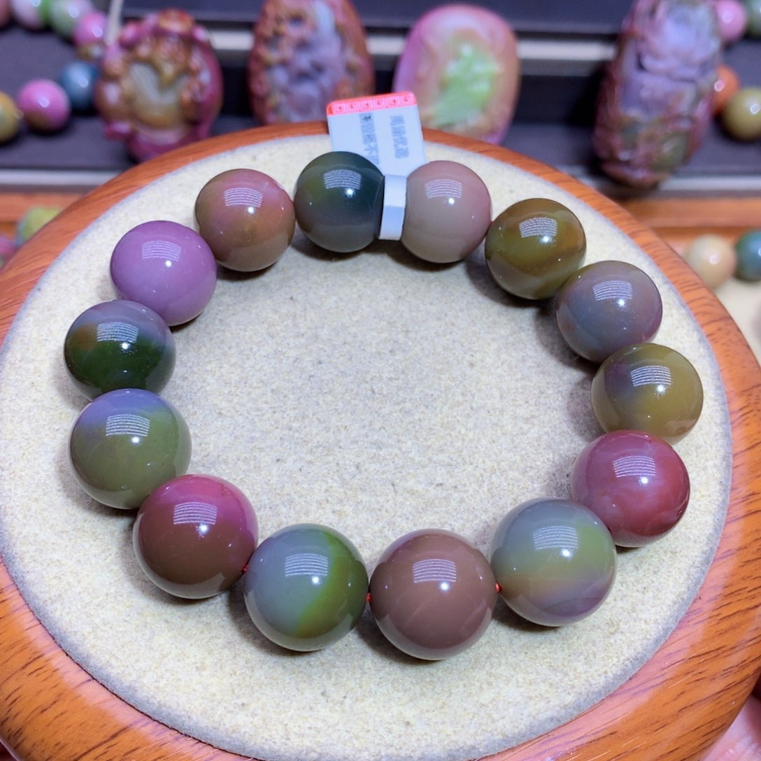 玛瑙手链未镶嵌盐源