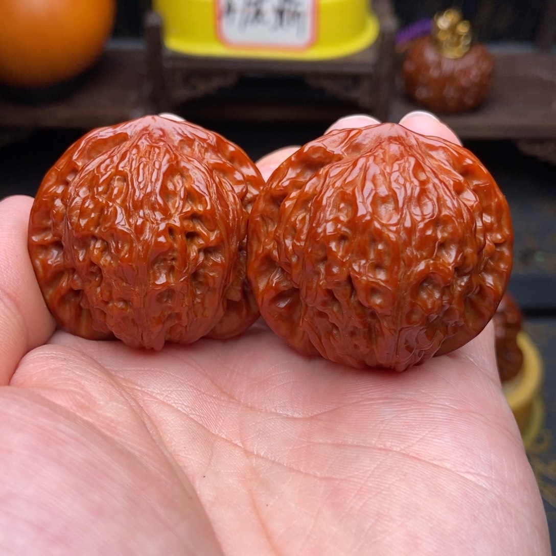 吊坠文玩核桃41金牛