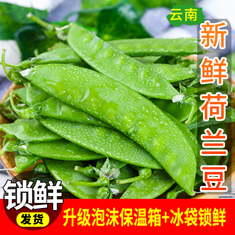 荷兰豆新鲜云南现摘甜脆青豆荚蔬菜净重发货豌豆角农家豌豆四季豆