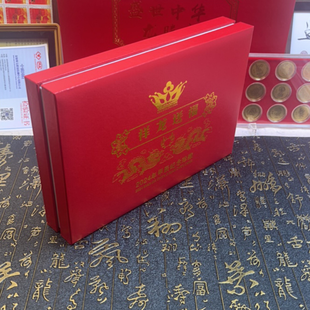 【经典爆款】热销祥龙送福礼盒纪念装饰摆件 