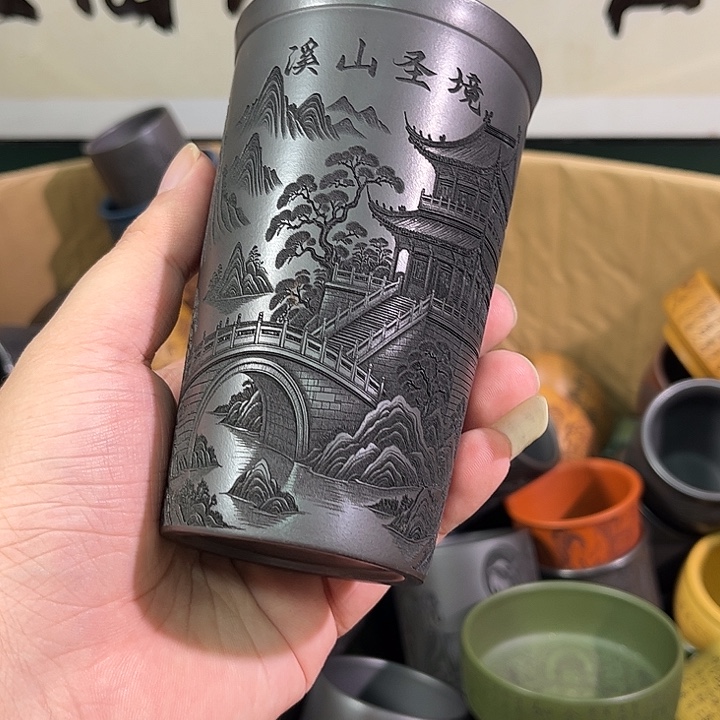 茶杯紫砂全手工紫砂主人杯