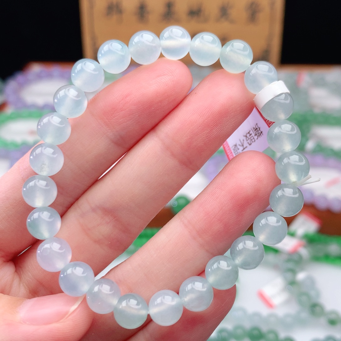 翡翠手链未镶嵌翡翠7.3mm