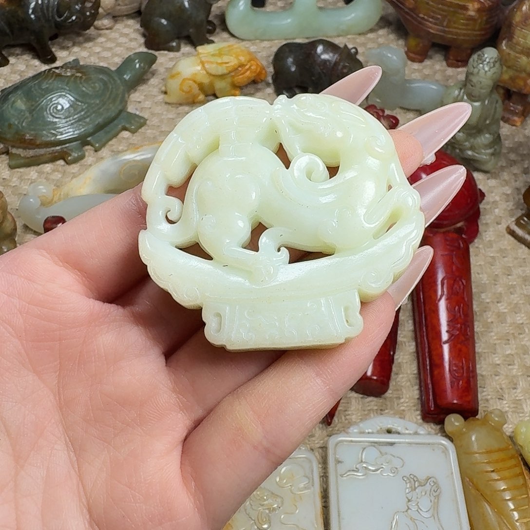 白玉菩提吊坠挂件