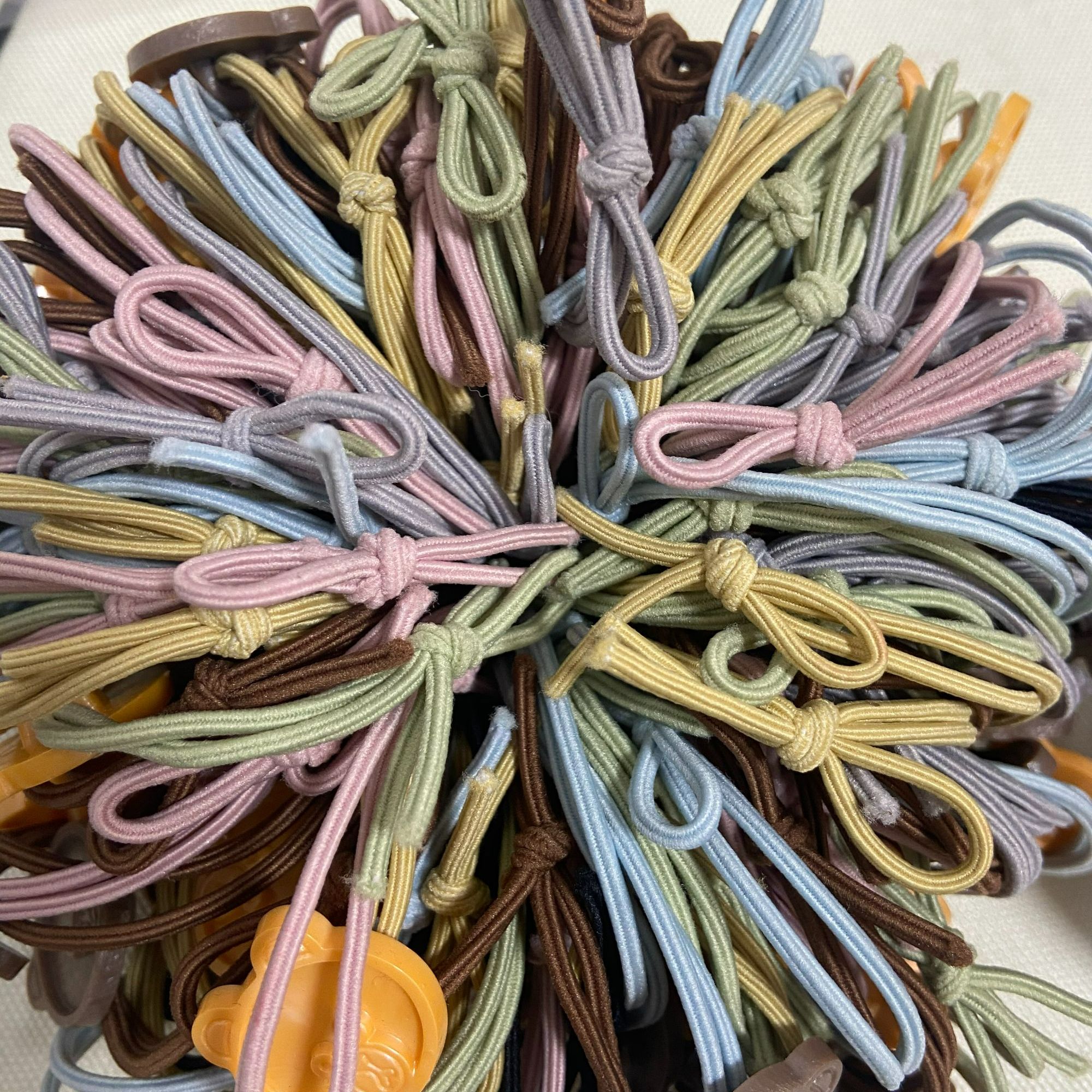 双股头绳100根高弹力成人圈口皮筋皮套