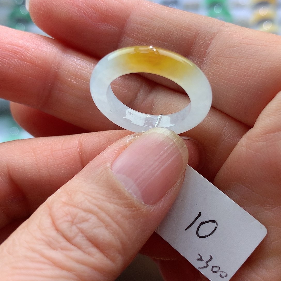 翡翠戒指未镶嵌10号