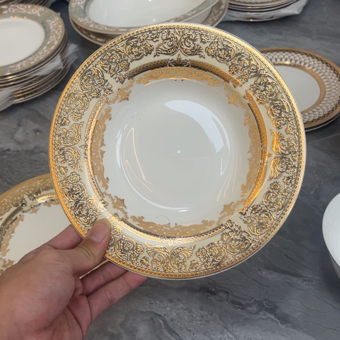 【闪购商品】瓷片8.5寸草帽盘两个一单福利价