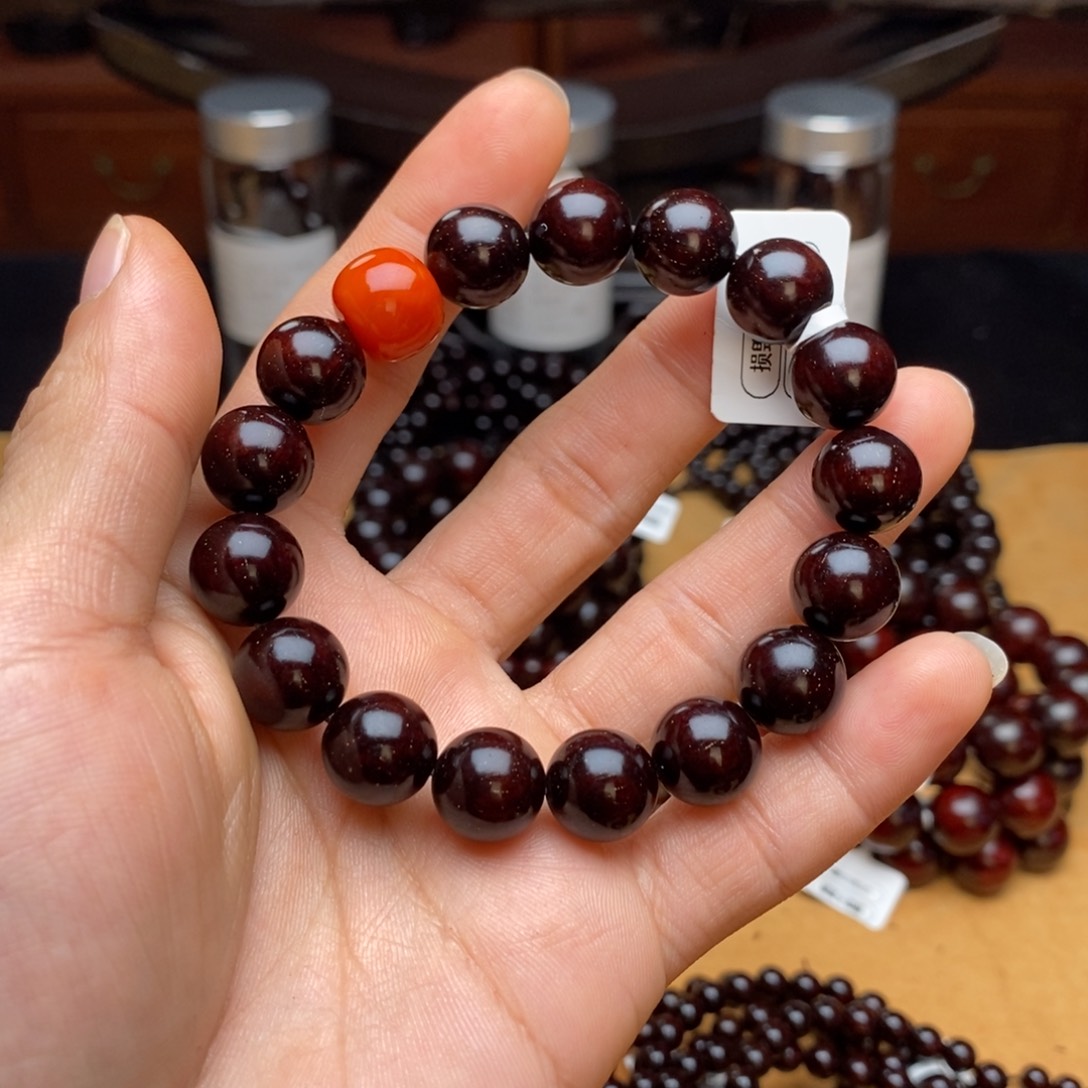 手串/手链小叶紫檀小*12