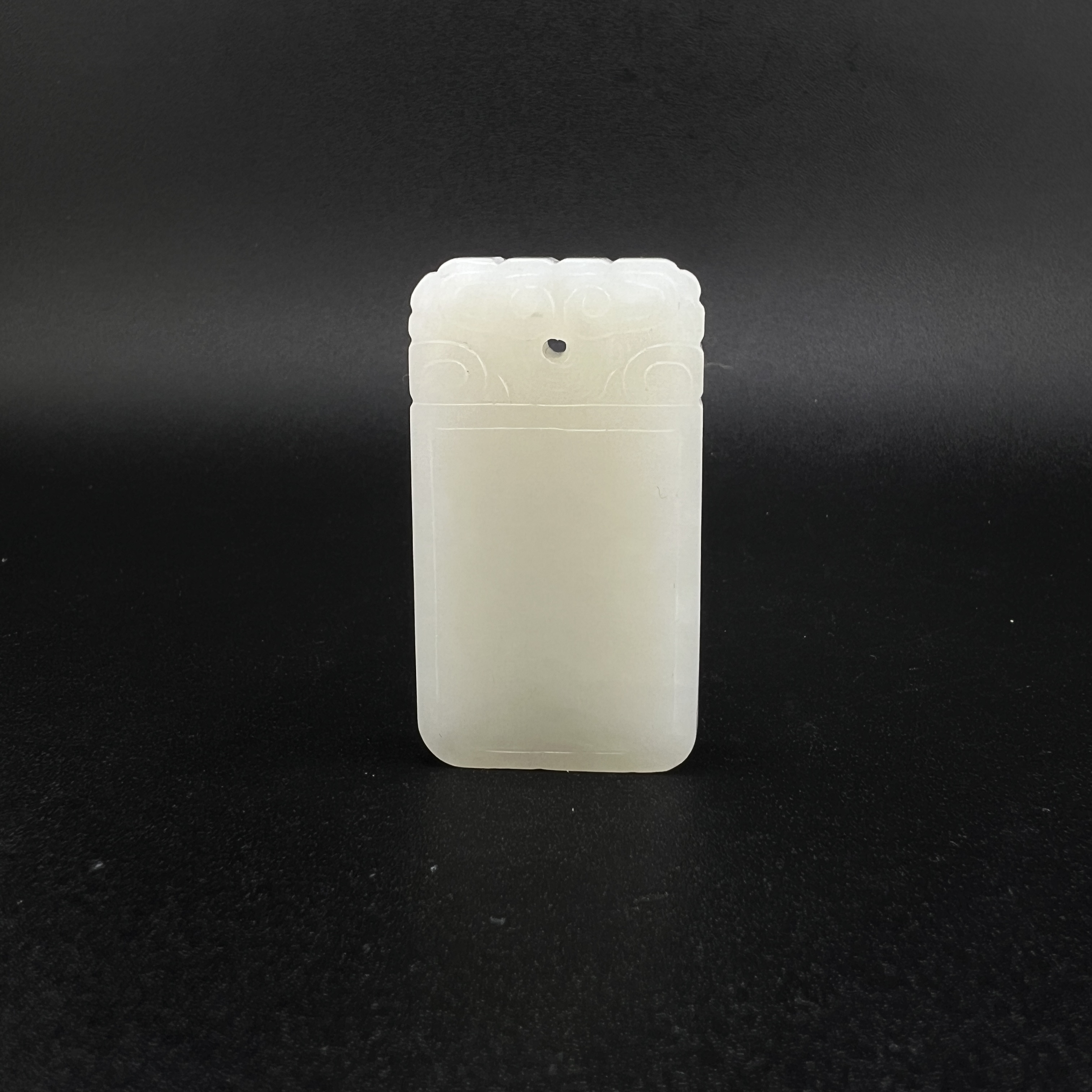 "民国和田玉平安无事牌/ DL092266/ 古玩/收藏/德州文物"