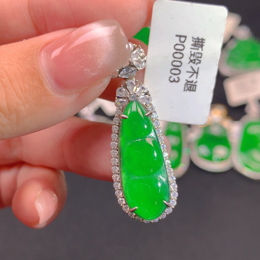 翡翠颈饰银S925镶嵌1111111111