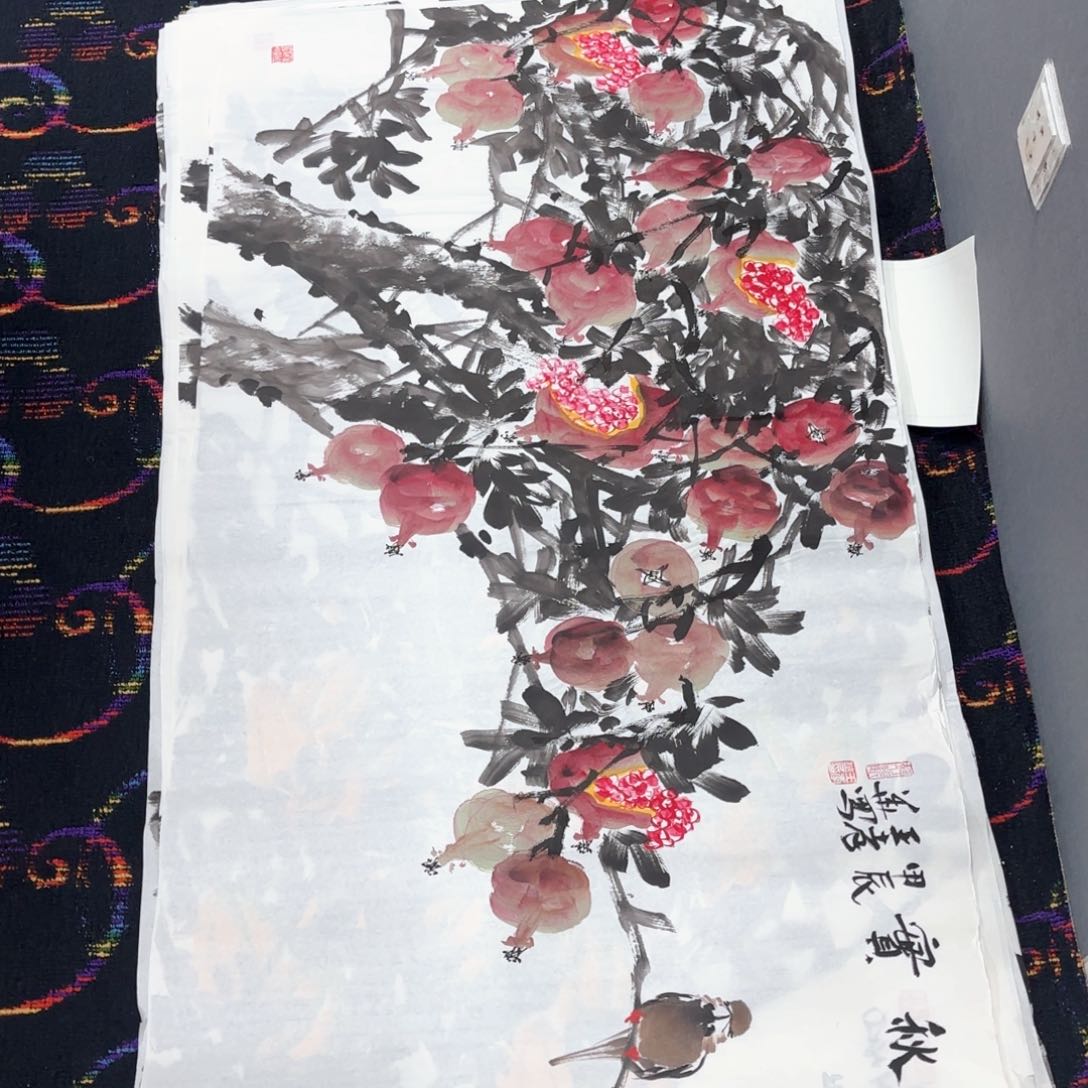 国画王孝华四尺童