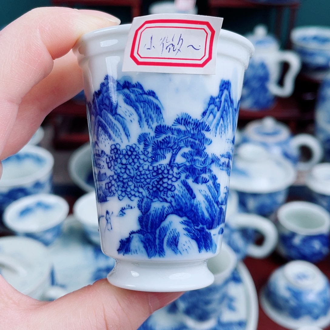 大*手工手绘青花，青花