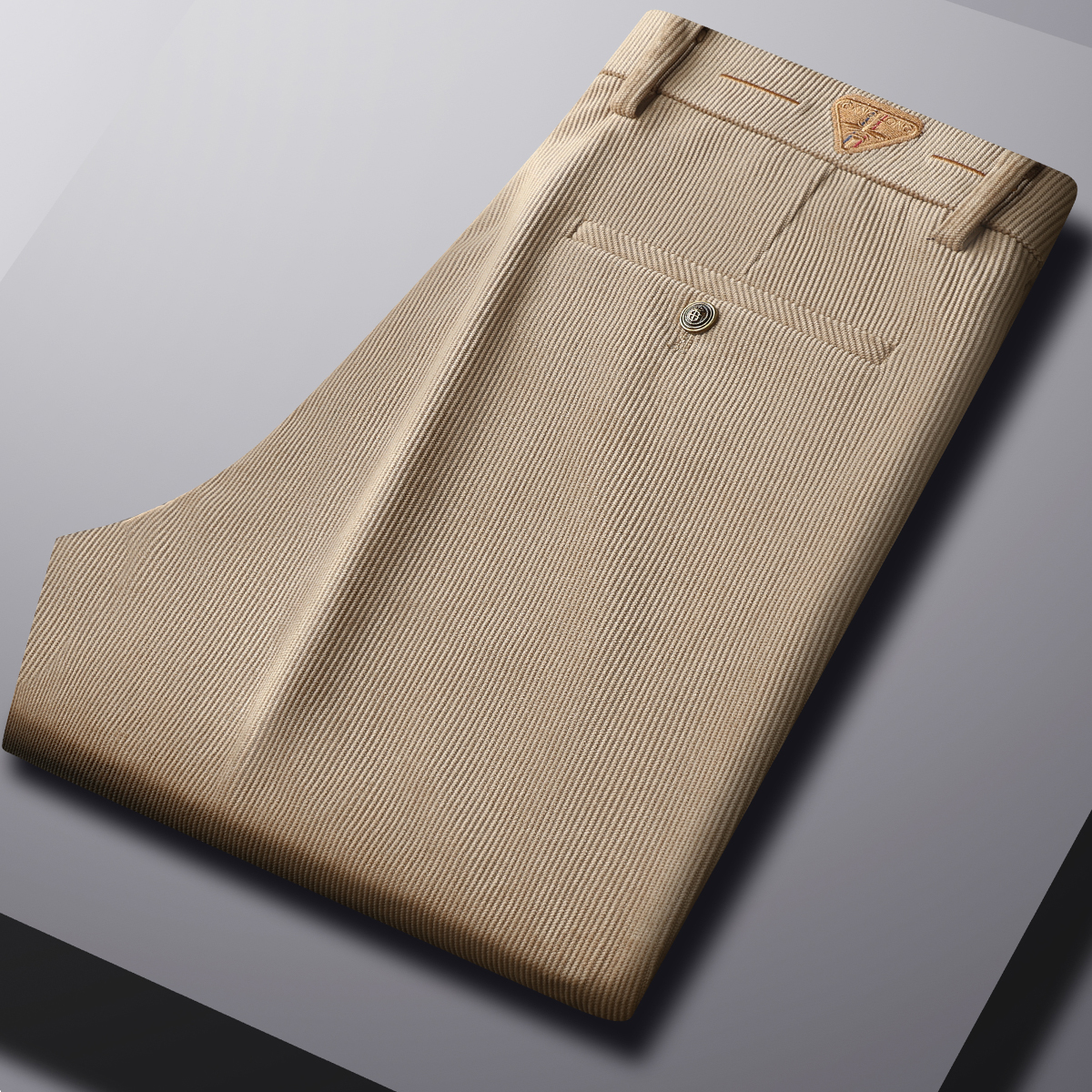 秋冬男士灯芯绒加厚男裤宽松直筒男士垂顺免烫亲肤修身休闲裤