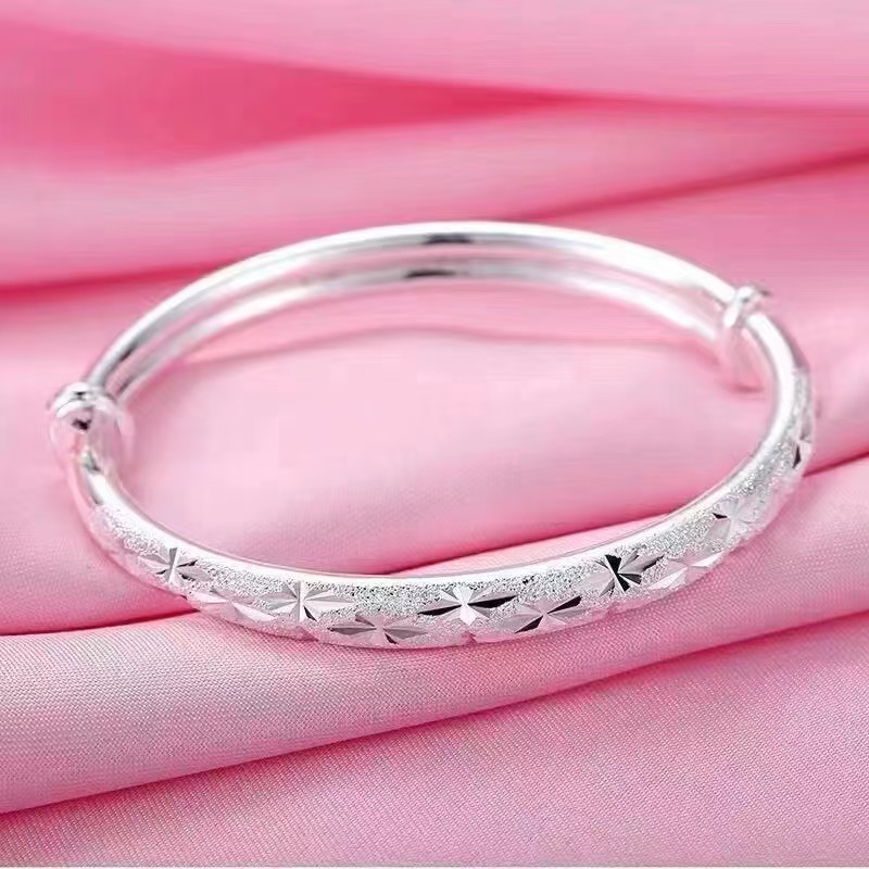 新款漫天星银手镯可调节时尚简约送闺蜜送女友好礼物约13克