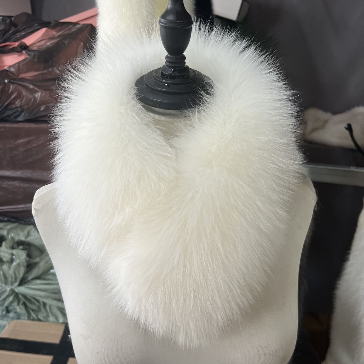 真狐狸毛围脖冬季保暖皮草韩版百搭磁吸扣款时尚女士秋冬围脖毛领