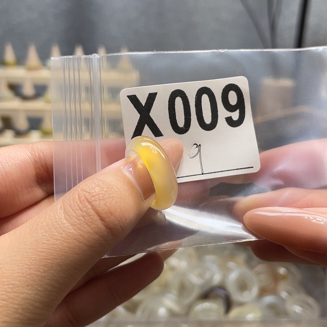 玛瑙/玉髓未镶嵌戒指009