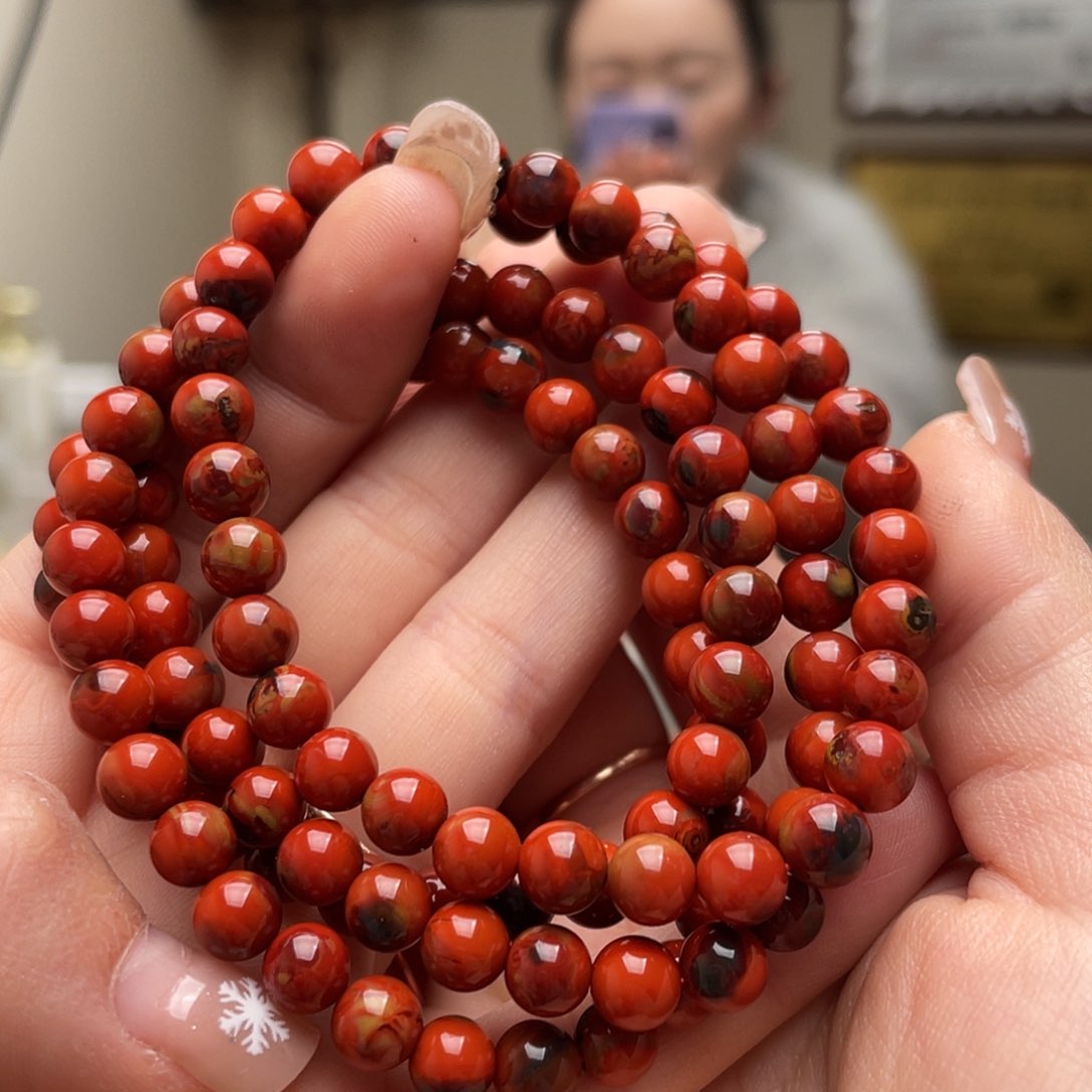 南红玛瑙手链未镶嵌
