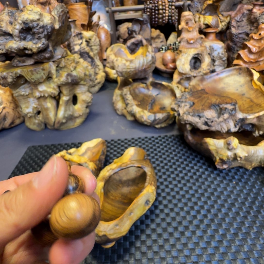 新***元花梨木类贵黄鬼柳紫檀麻梨等硬木手作