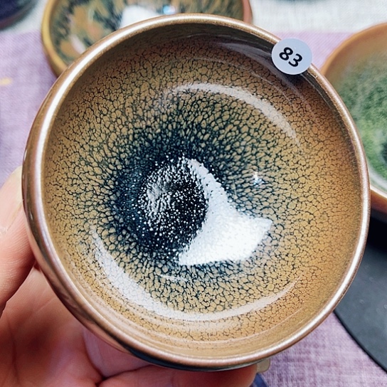 茶盏龙窑柴烧鹧鸪钵钵器型8.3口径