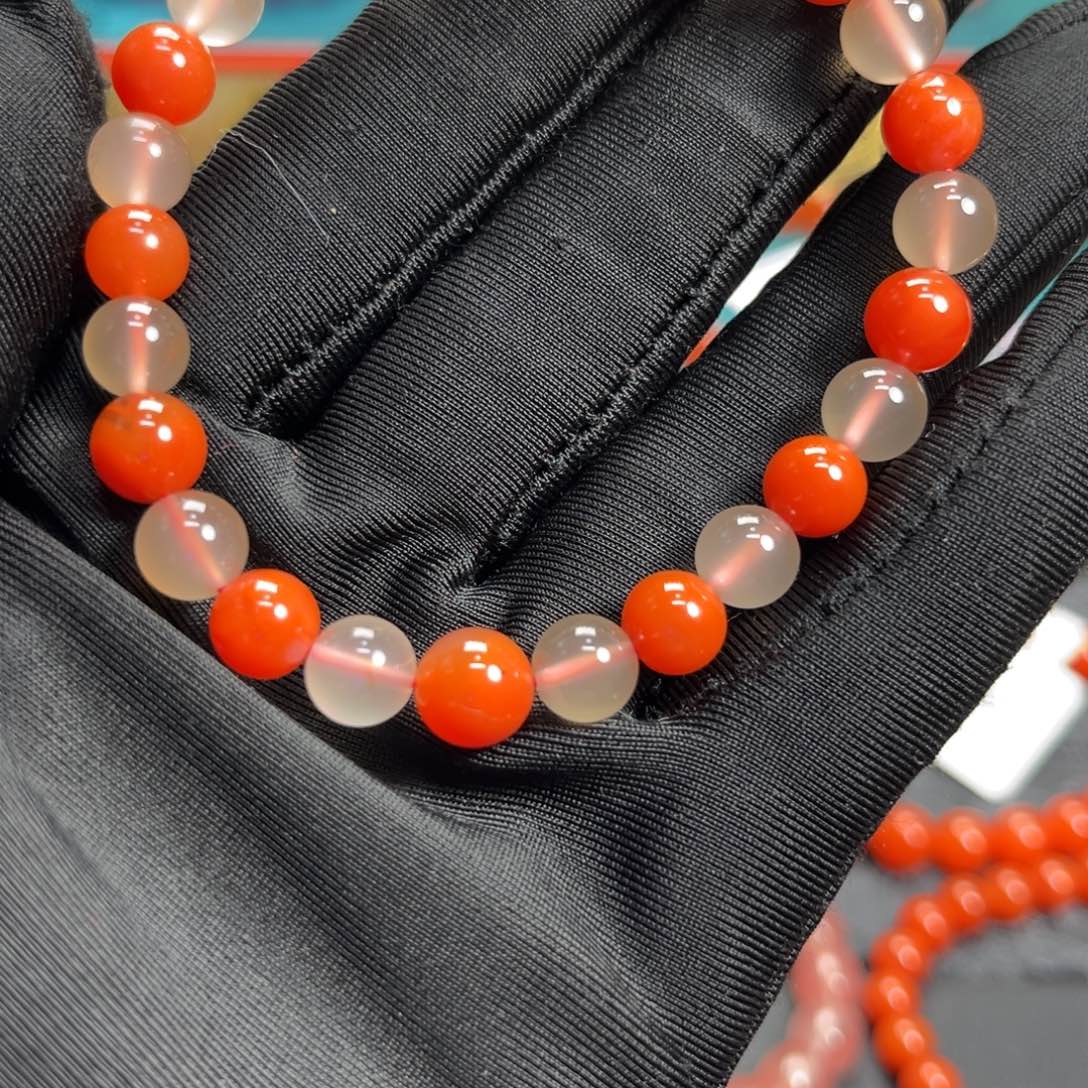 南红玛瑙未镶嵌手串