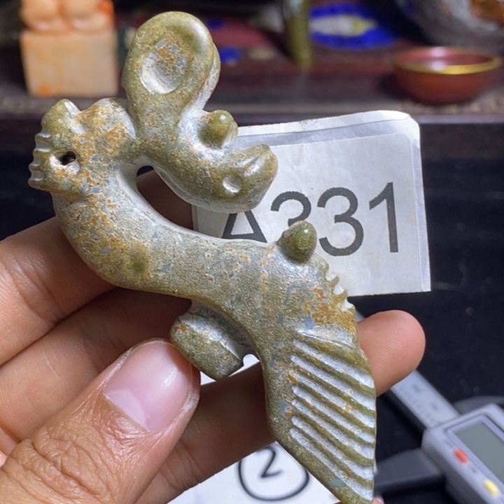 蛇纹石玉合金颈饰
