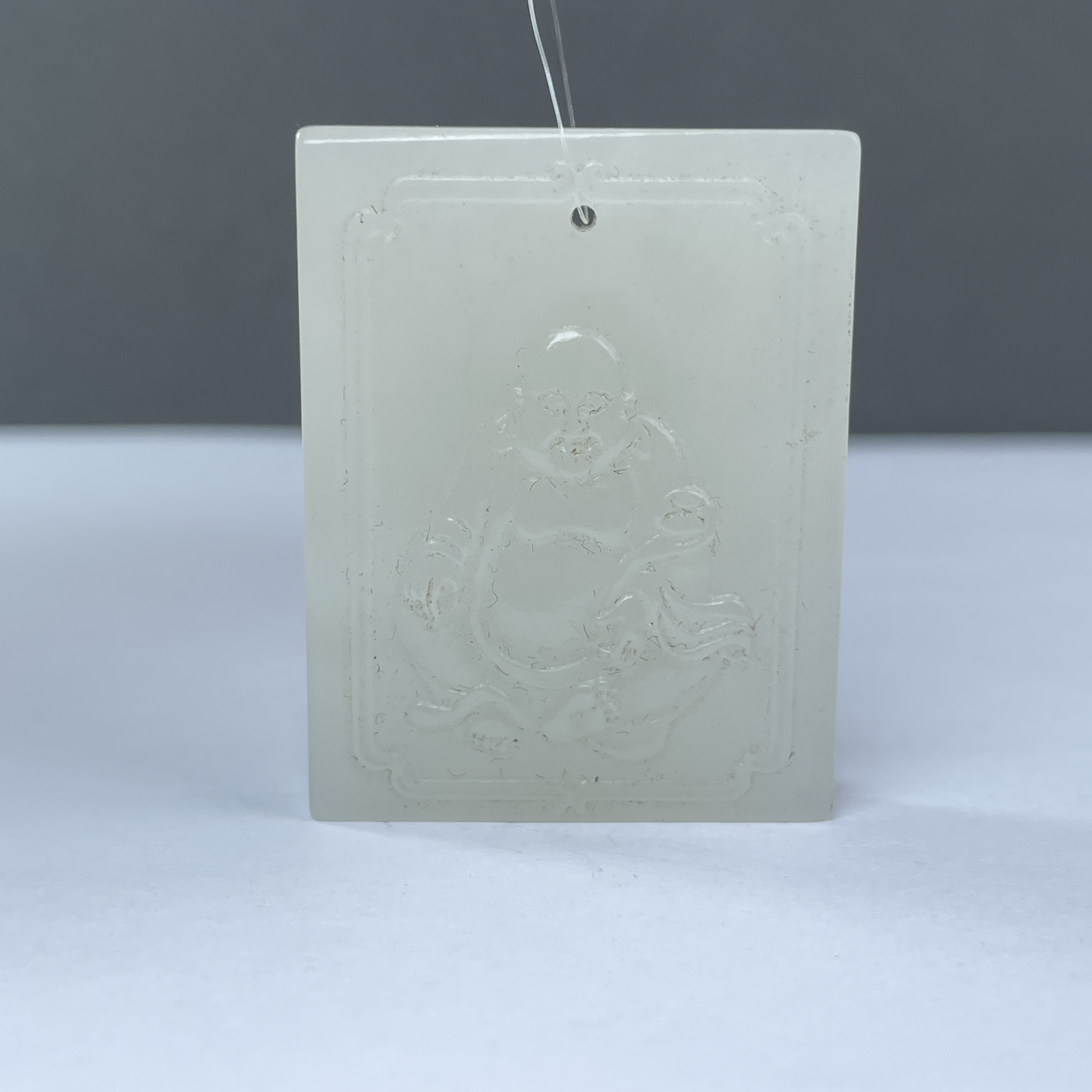 QH2014L 和田玉玉佛祥牌